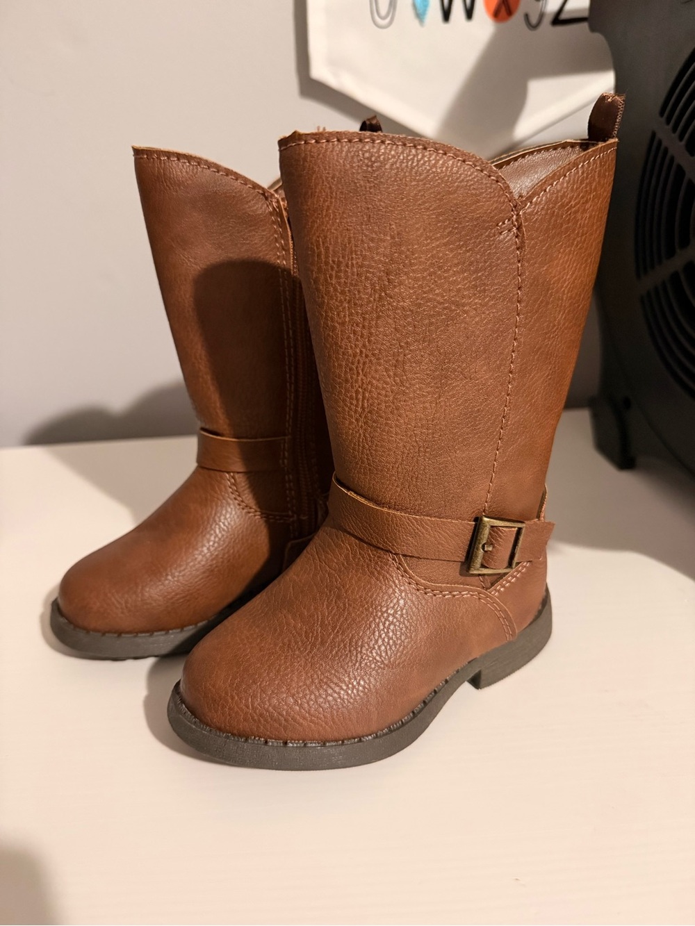 Toddler Girl- OshKosh B'gosh Brown Faux Leather Kids Boot
